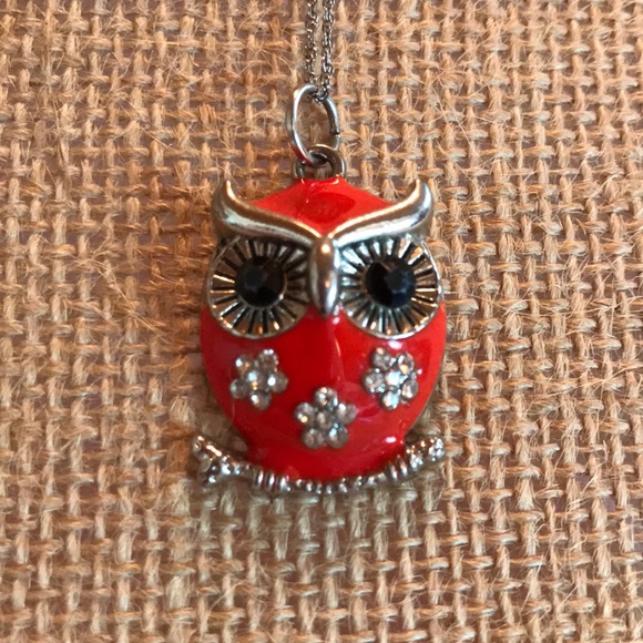 Sterling chain with owl pendant - Picture 2 of 2